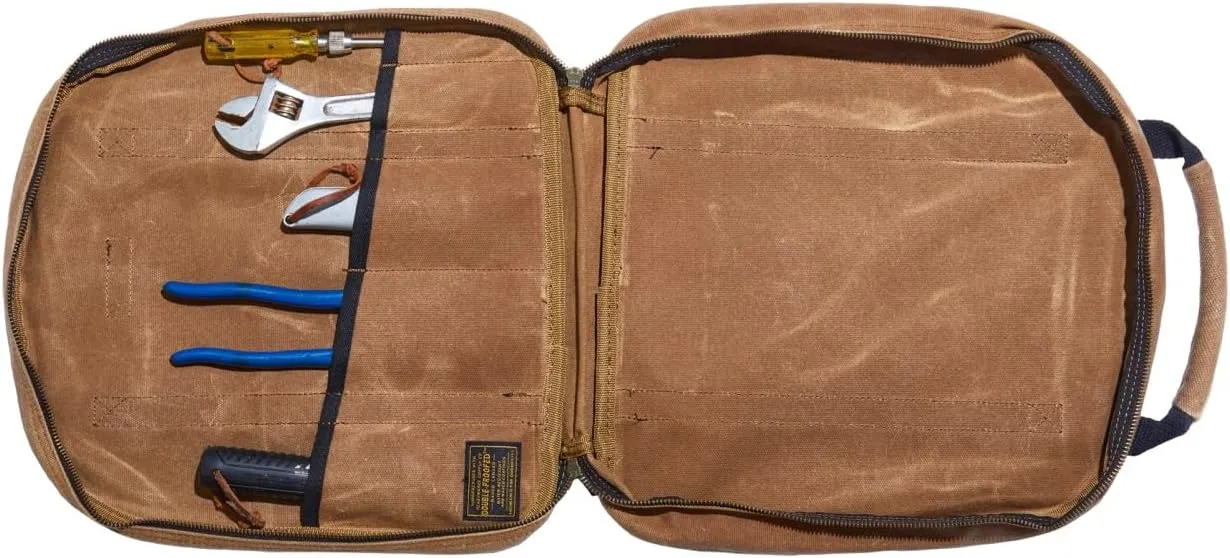 Waxed Canvas Cable Bag For Jumper Cables, EV Charging Cables, Tow Straps and More