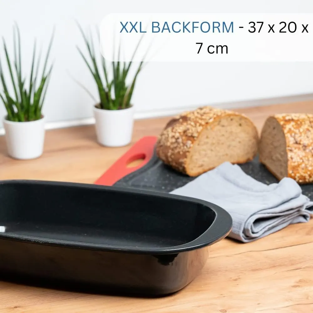 Westmark 33892270 Bread Loaf Tin Enamel, 12.5 inch, Black