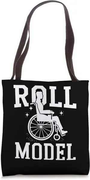 Wheelchair Handicapped Roll Model Tote Bag