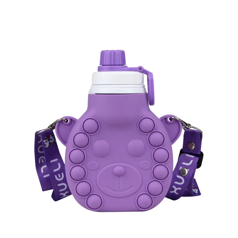 Wholesale Children's Decompression Cartoon Silicone Kettle JDC-KT-XueL001