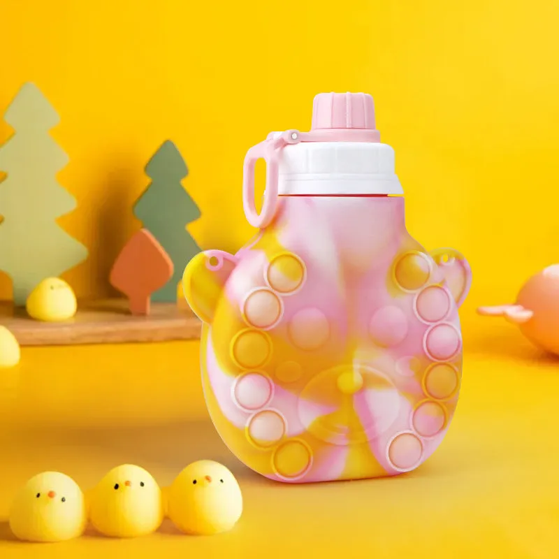 Wholesale Children's Decompression Cartoon Silicone Kettle JDC-KT-XueL001