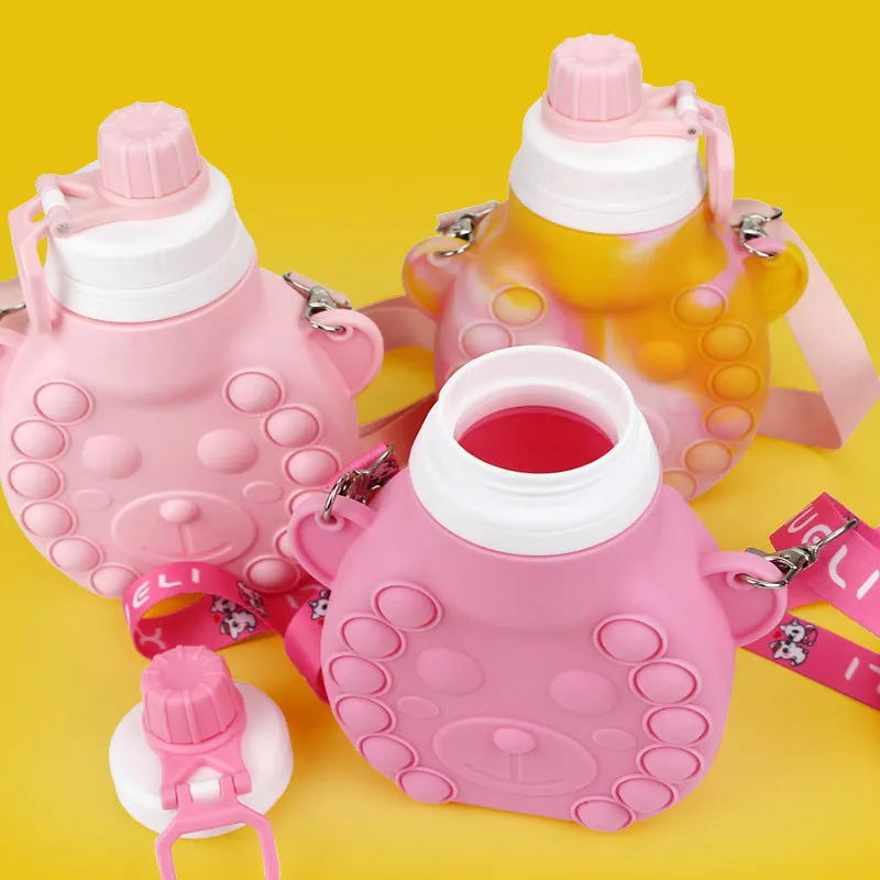 Wholesale Children's Decompression Cartoon Silicone Kettle JDC-KT-XueL001