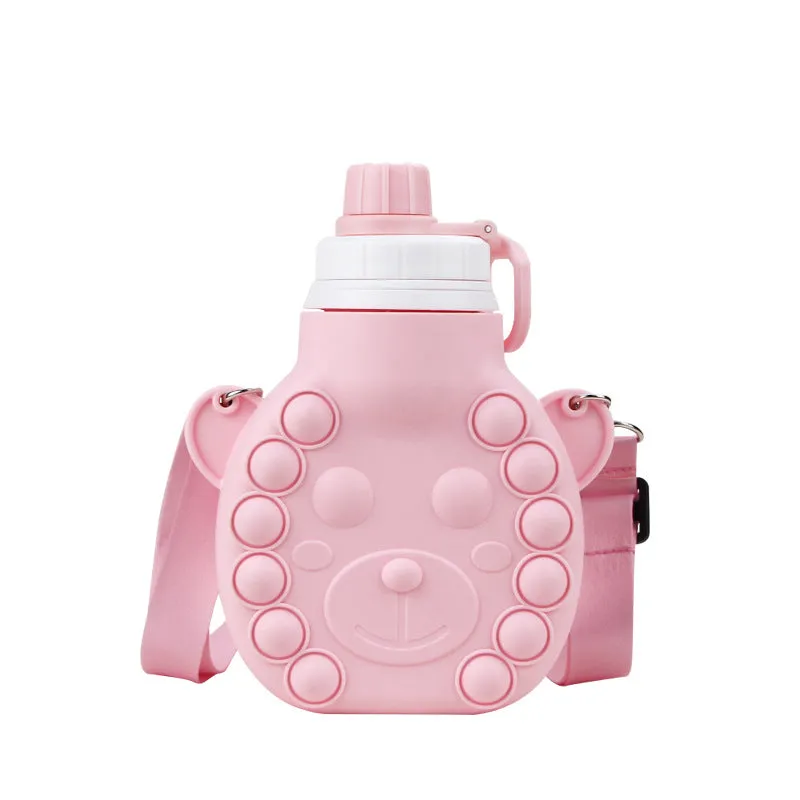 Wholesale Children's Decompression Cartoon Silicone Kettle JDC-KT-XueL001