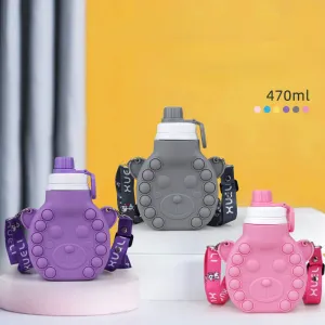 Wholesale Children's Decompression Cartoon Silicone Kettle JDC-KT-XueL001