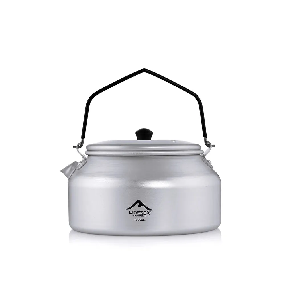 WIDESEA Camping 1L Aluminium Kettle – Lightweight & Portable Outdoor Cookware