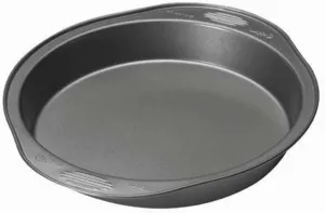 Wilton Excelle Elite Round Cake Pan, Create Delicious Cakes, Mouthwatering Quiches and More in this Even-Heating, Heavy-Duty Non-Stick Cake Pan, Steel, 9-Inch