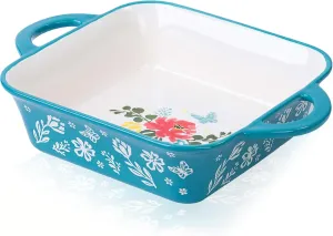 Wisenvoy 8x8 Baking Pan Brownie Pan Casserole Dish Ceramic Baking Dish Casserole Dishes For Oven Square Baking Pan