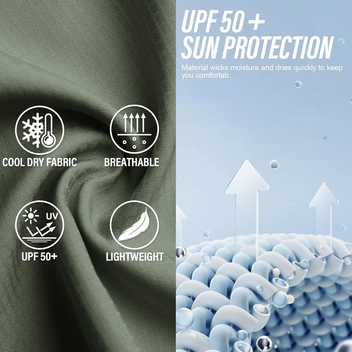 Women's UPF 50 Long Sleeve UV Sun Protection Safari Shirts Outdoor Quick Dry Fishing Hiking Travel Shirts