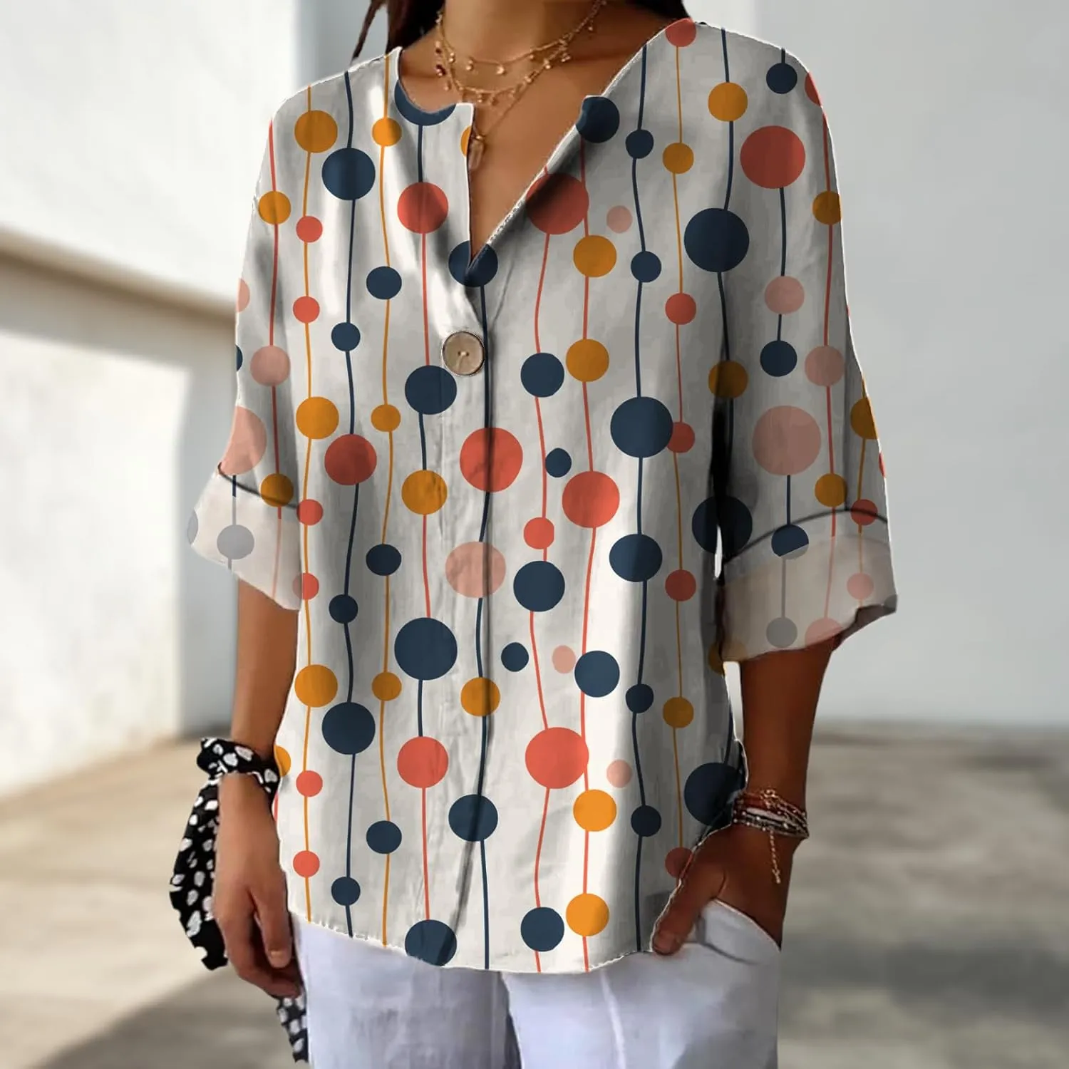 Workout Shirts for Women Loose Fit Floral Graphic Dry Fit V Neck Flowing Blouse Summer Ladies Casual Tops