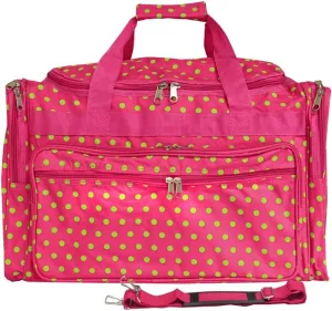 World Traveler Dots 22-inch Carry-on Duffle Bag with Adjustable Shoulder Strap