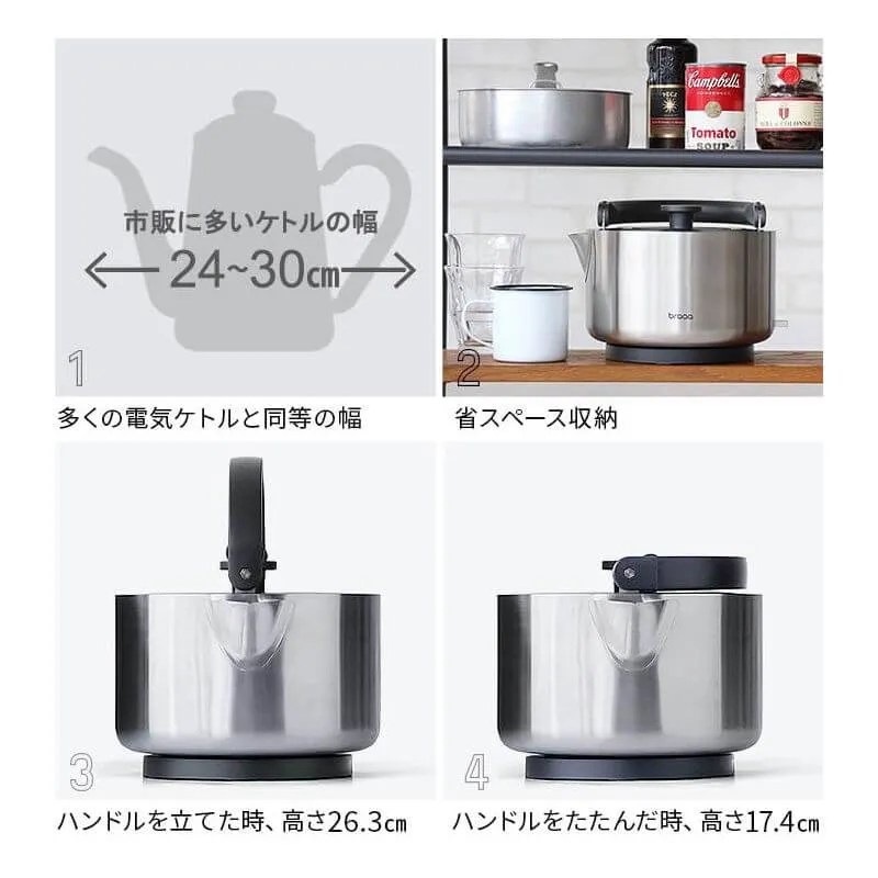 YAKAN Kettle Electric Kettle 1.5L VBKK001-BK