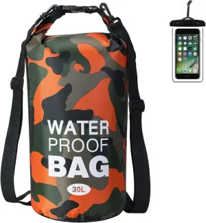 YDYJKI Waterproof Dry Bag Backpack 2L/5L/10L/20L/30L Floating Roll Top Dry Compression Sack Keeps Gear Dry for Kayaking Beach Rafting Boating Hiking Camping and Fishing with Waterproof Phone Case