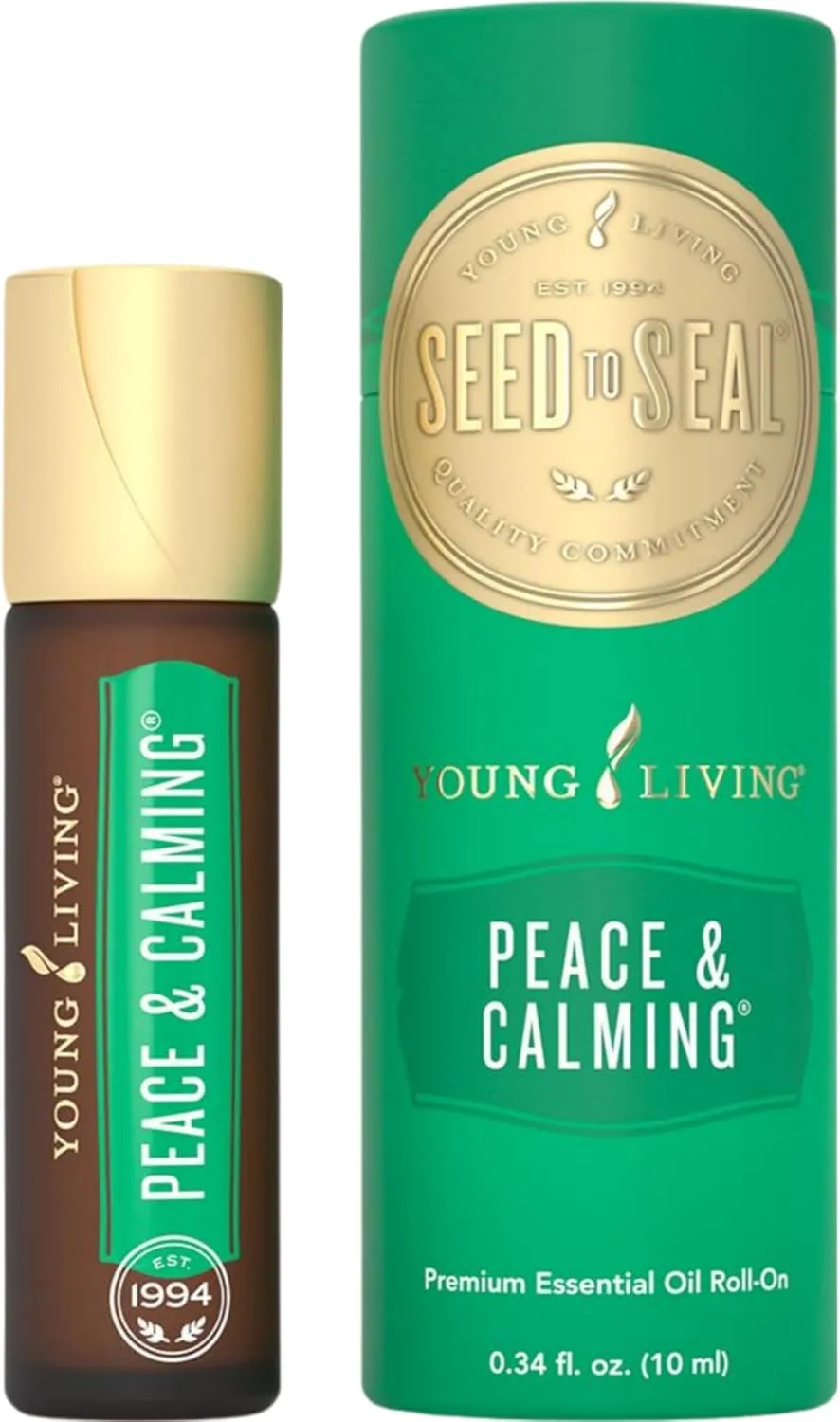 Young Living Peace & Calming Roll-On - 10 ml - Premium Essential Oil Roll-On - Contains Tangerine, Orange, Ylang Ylang, and More - Gives a Moment of Tranquility - Citrus Aroma