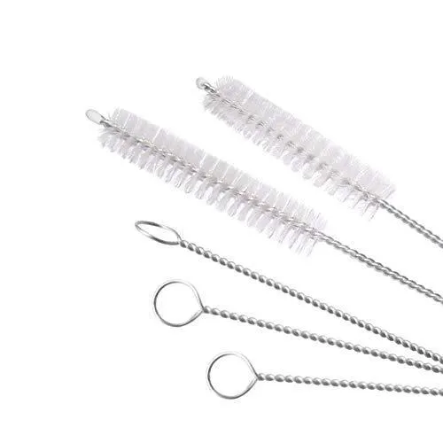 Your Brand Food Grade Silicone Straws(4pc) & Straw Cleaning Brush(1pc)