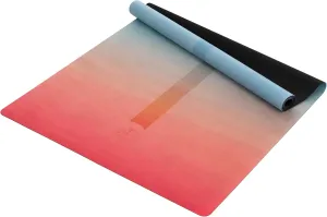 Yvonne Prism Perspective Travel Yoga Mat - Ultra Thin 1/16” (1.5mm), Lightweight, Foldable & Non-Slip for Travel & Home   Free Carrying Strap