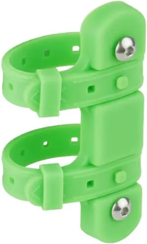 ZinNen RHAIYAN Bicycle Bottle Holder Mount Adapter Silicone MTB Bike Kettle Stand Base Widely Use On Handlebar/Seatpost Tube/Frame (Color : BKG-019B Green)