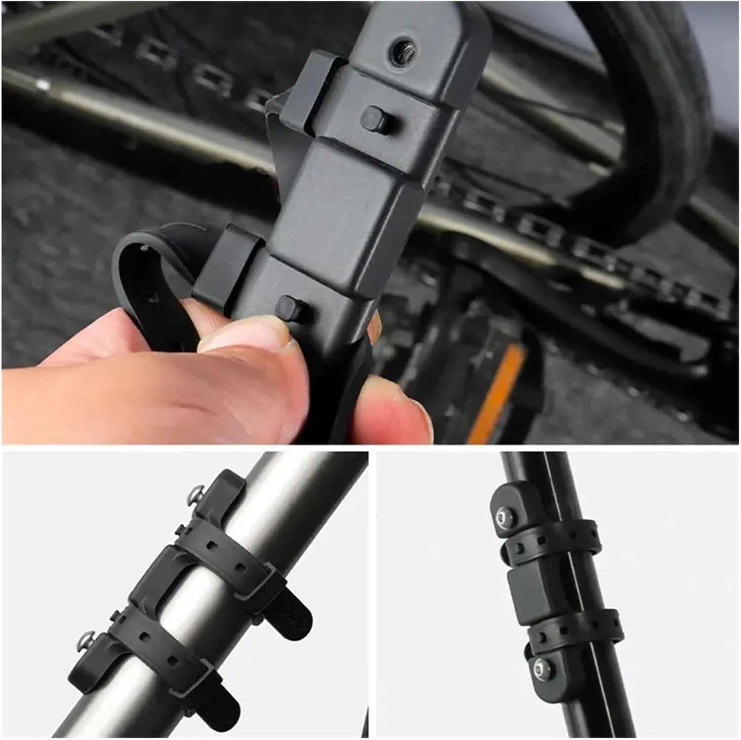 ZinNen RHAIYAN Bicycle Bottle Holder Mount Adapter Silicone MTB Bike Kettle Stand Base Widely Use On Handlebar/Seatpost Tube/Frame (Color : BKG-019B Green)