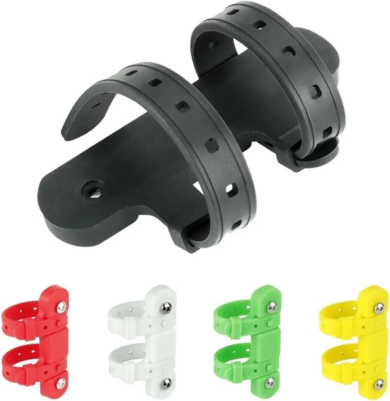 ZinNen RHAIYAN Bicycle Bottle Holder Mount Adapter Silicone MTB Bike Kettle Stand Base Widely Use On Handlebar/Seatpost Tube/Frame (Color : BKG-019B Green)
