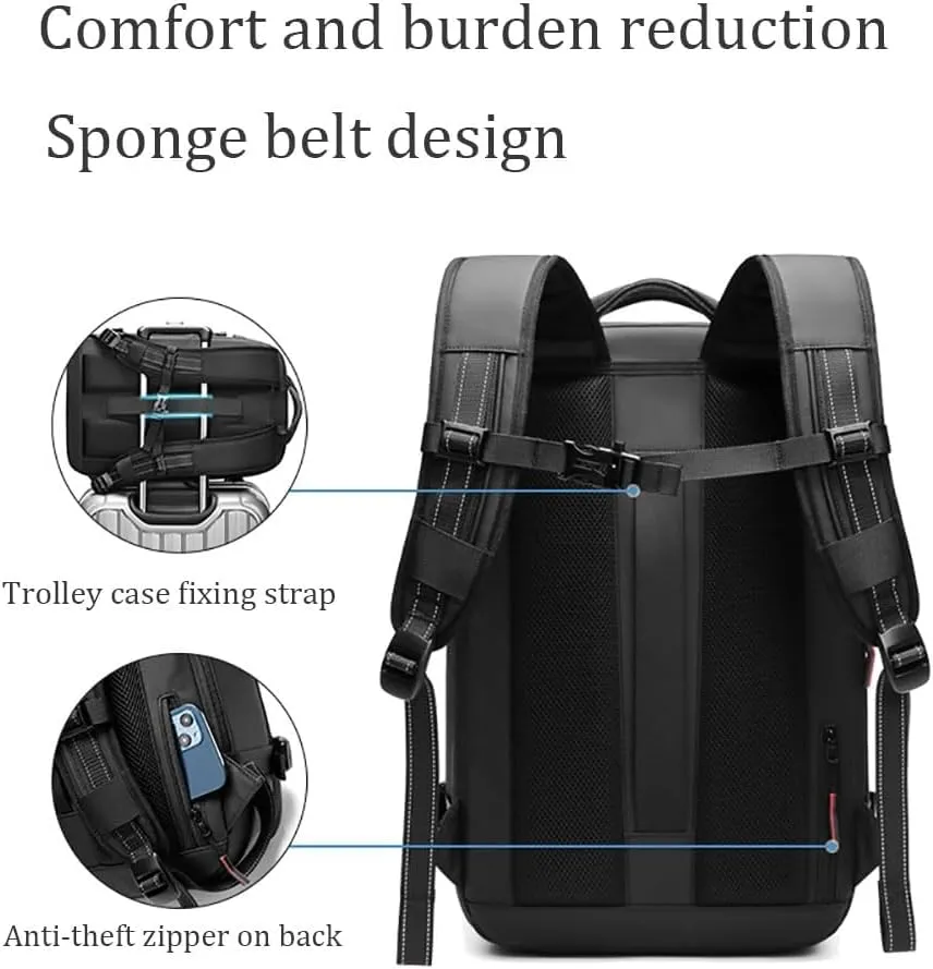 ZJQ Go Trend Mart Backpack, Pro–Travel Smart with Vacuum Compression & Waterproof Design, 60L Vacpack Backpack with Vacuum (Army Green with Pumps)