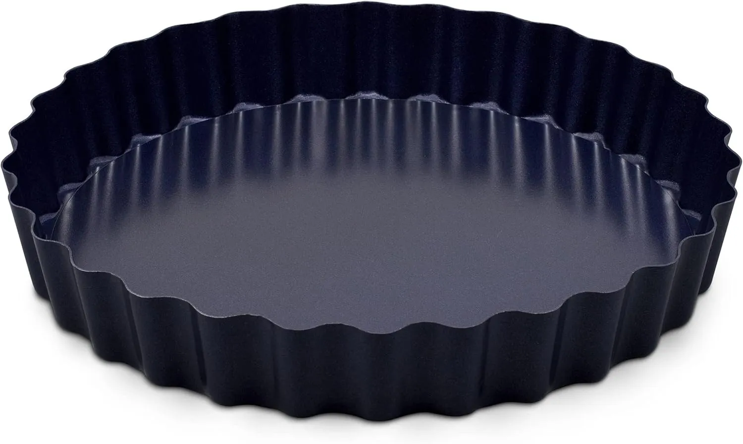 Zyliss E980197 Non-Stick Loose Base Tart Tin | 25cm/10in | Carbon Steel | Dark Blue | Cake Tin/Baking Tin/Bakeware/Cake Mould | Dishwasher Safe | 5 Year Guarantee